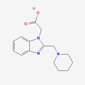 molecular formula C15H19N3O2 B3163931 (2-Piperidin-1-ylmethyl-benzoimidazol-1-yl)-acetic acid CAS No. 887032-04-4