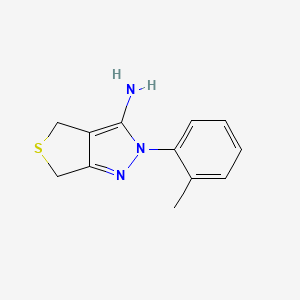 molecular formula C12H13N3S B3163940 2-(2-甲苯基)-2,6-二氢-4H-噻吩[3,4-c]吡唑-3-胺 CAS No. 887200-93-3