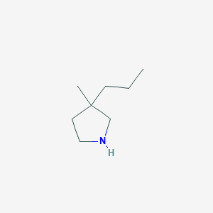 molecular formula C8H17N B3163944 3-Methyl-3-propylpyrrolidine CAS No. 88725-15-9