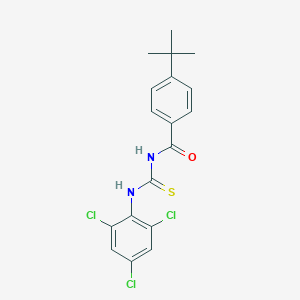 molecular formula C18H17Cl3N2OS B316395 4-tert-butyl-N-[(2,4,6-trichlorophenyl)carbamothioyl]benzamide 