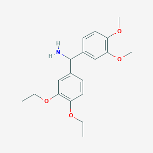 molecular formula C19H25NO4 B3163961 (3,4-Diethoxyphenyl)(3,4-dimethoxyphenyl)-methylamine CAS No. 887405-35-8