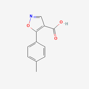 molecular formula C11H9NO3 B3163994 5-(4-Methylphenyl)isoxazole-4-carboxylic acid CAS No. 887408-19-7