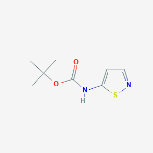 molecular formula C8H12N2O2S B3164002 叔丁基异噻唑-5-基氨基甲酸酯 CAS No. 887475-44-7