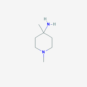 molecular formula C7H16N2 B3164027 1,4-Dimethylpiperidin-4-amine CAS No. 887571-12-2