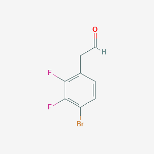 molecular formula C8H5BrF2O B3164043 2-(4-Bromo-2,3-difluorophenyl)acetaldehyde CAS No. 887586-70-1