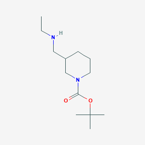 molecular formula C13H26N2O2 B3164045 叔丁基 3-((乙氨基)甲基)哌啶-1-甲酸酯 CAS No. 887587-98-6