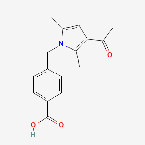 4-(3-Acetyl-2,5-dimethyl-pyrrol-1-ylmethyl)-benzoic acid
