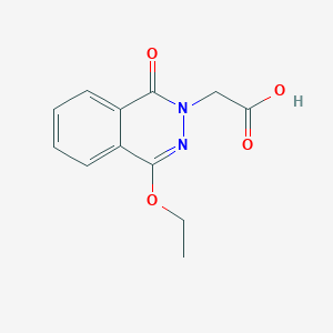 molecular formula C12H12N2O4 B3164065 (4-Ethoxy-1-oxo-1H-phthalazin-2-yl)-acetic acid CAS No. 887694-42-0