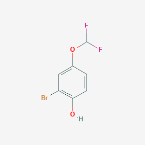 molecular formula C7H5BrF2O2 B3164095 2-Bromo-4-(difluoromethoxy)phenol CAS No. 88798-12-3
