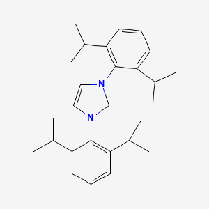 molecular formula C27H38N2 B3164120 1,3-bis(2,6-diisopropylphenyl)-1H-imidazol-3-ium CAS No. 888854-17-9
