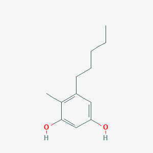 molecular formula C12H18O2 B3164126 4-Methyl-5-pentylbenzene-1,3-diol CAS No. 889104-80-7