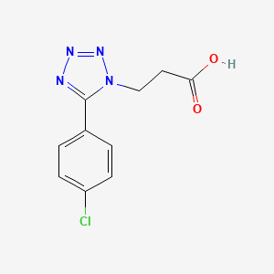 molecular formula C10H9ClN4O2 B3164145 3-[5-(4-Chloro-phenyl)-tetrazol-1-YL]-propionic acid CAS No. 889939-50-8