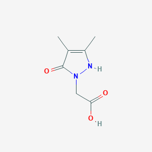 molecular formula C7H10N2O3 B3164154 (3,4-Dimethyl-5-oxo-4,5-dihydro-pyrazol-1-yl)-acetic acid CAS No. 889939-61-1