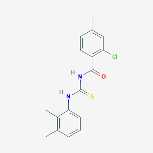molecular formula C17H17ClN2OS B316416 2-chloro-N-[(2,3-dimethylphenyl)carbamothioyl]-4-methylbenzamide 