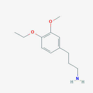 molecular formula C12H19NO2 B3164169 3-(4-乙氧基-3-甲氧基-苯基)-丙胺 CAS No. 889939-67-7