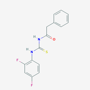 molecular formula C15H12F2N2OS B316418 N-(2,4-difluorophenyl)-N'-(phenylacetyl)thiourea 
