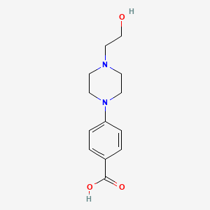 molecular formula C13H18N2O3 B3164180 4-[4-(2-Hydroxy-ethyl)-piperazin-1-YL]-benzoic acid CAS No. 889939-81-5