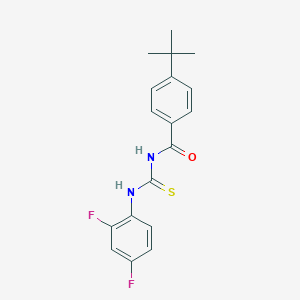 molecular formula C18H18F2N2OS B316419 4-tert-butyl-N-[(2,4-difluorophenyl)carbamothioyl]benzamide 