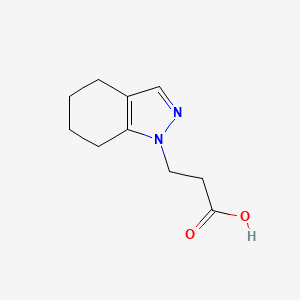 molecular formula C10H14N2O2 B3164199 3-(4,5,6,7-tetrahydro-1H-indazol-1-yl)propanoic acid CAS No. 889940-07-2
