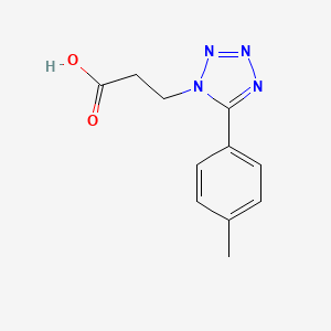 molecular formula C11H12N4O2 B3164200 3-(5-p-Tolyl-tetrazol-1-yl)-propionic acid CAS No. 889940-12-9