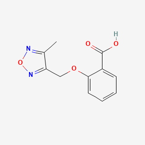 molecular formula C11H10N2O4 B3164208 2-(4-Methyl-furazan-3-ylmethoxy)-benzoic acid CAS No. 889941-05-3