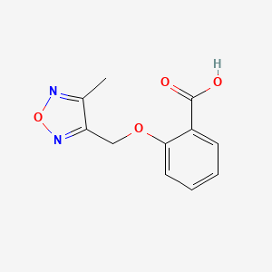 molecular formula C11H10N2O4 B3164208 2-(4-甲基-呋喃-3-基甲氧基)-苯甲酸 CAS No. 889941-05-3