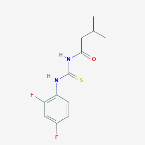 molecular formula C12H14F2N2OS B316421 N-[(2,4-difluorophenyl)carbamothioyl]-3-methylbutanamide 