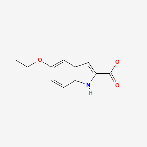 molecular formula C12H13NO3 B3164219 5-Ethoxy-1H-indole-2-carboxylic acid methyl ester CAS No. 889955-61-7