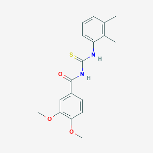 molecular formula C18H20N2O3S B316424 N-[(2,3-dimethylphenyl)carbamothioyl]-3,4-dimethoxybenzamide 