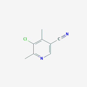 molecular formula C8H7ClN2 B3164241 5-Chloro-4,6-dimethylnicotinonitrile CAS No. 890092-32-7