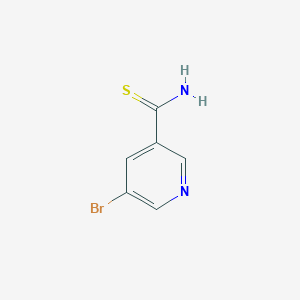 molecular formula C6H5BrN2S B3164255 5-溴吡啶-3-硫代甲酰胺 CAS No. 890093-82-0
