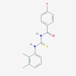 molecular formula C16H15FN2OS B316426 N-[(2,3-dimethylphenyl)carbamothioyl]-4-fluorobenzamide 