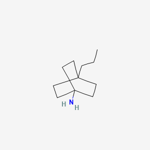 molecular formula C11H21N B3164264 4-Propylbicyclo[2.2.2]octan-1-amine CAS No. 89014-23-3