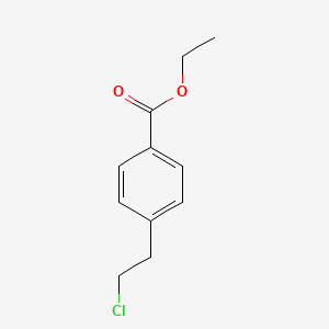 molecular formula C11H13ClO2 B3164271 4-(2-氯乙基)苯甲酸乙酯 CAS No. 890170-93-1