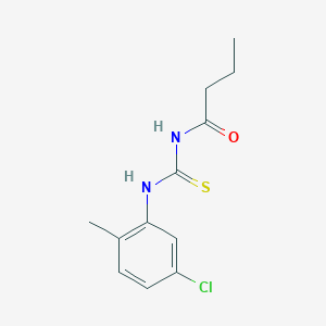 molecular formula C12H15ClN2OS B316429 N-butyryl-N'-(5-chloro-2-methylphenyl)thiourea 