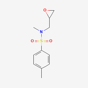 molecular formula C11H15NO3S B3164307 N,4-二甲基-N-(环氧-2-基甲基)苯磺酰胺 CAS No. 890662-14-3