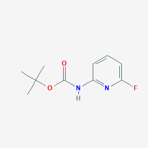 molecular formula C10H13FN2O2 B3164347 叔丁基 6-氟吡啶-2-基氨基甲酸酯 CAS No. 891856-23-8