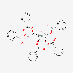 molecular formula C41H32O11 B3164350 1,2,3,5,6-Penta-O-benzoyl-D-galactofuranose CAS No. 89202-34-6