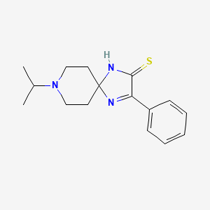 molecular formula C16H21N3S B3164368 8-Isopropyl-3-phenyl-1,4,8-triazaspiro[4.5]dec-3-ene-2-thione CAS No. 892299-66-0