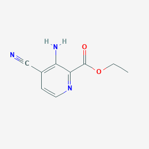molecular formula C9H9N3O2 B3164376 3-氨基-4-氰基吡啶-2-甲酸乙酯 CAS No. 89241-94-1