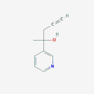 molecular formula C10H11NO B3164379 2-(3-吡啶基)-4-戊炔-2-醇 CAS No. 89242-76-2