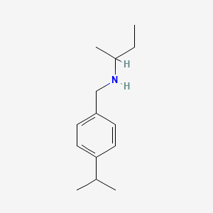molecular formula C14H23N B3164415 (Butan-2-yl)({[4-(propan-2-yl)phenyl]methyl})amine CAS No. 892588-48-6