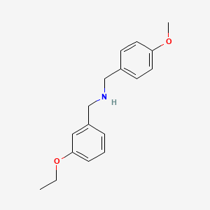 molecular formula C17H21NO2 B3164424 N-(3-Ethoxybenzyl)(4-methoxyphenyl)methanamine CAS No. 892595-70-9