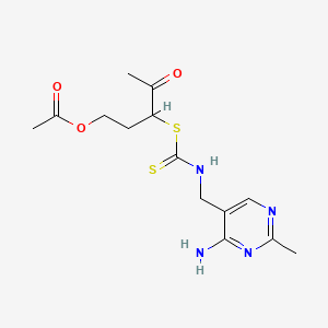 1-[2-(Acetoxy)ethyl]-2-oxopropyl [(4-amino-2-methyl-5-pyrimidinyl)methyl]dithiocarbamate