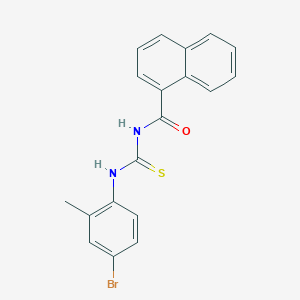 molecular formula C19H15BrN2OS B316446 N-[(4-bromo-2-methylphenyl)carbamothioyl]naphthalene-1-carboxamide 