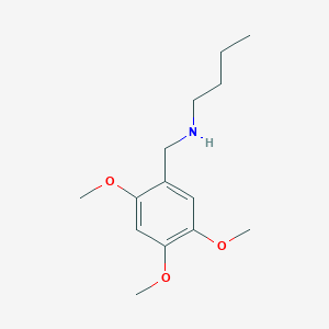 molecular formula C14H23NO3 B3164470 丁基[(2,4,5-三甲氧基苯基)甲基]胺 CAS No. 893572-55-9