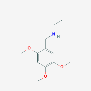 molecular formula C13H21NO3 B3164478 丙基[(2,4,5-三甲氧基苯基)甲基]胺 CAS No. 893572-73-1
