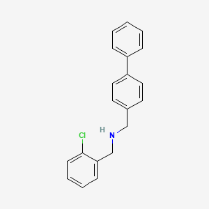 molecular formula C20H18ClN B3164501 N-([1,1'-Biphenyl]-4-ylmethyl)(2-chlorophenyl)-methanamine CAS No. 893573-84-7