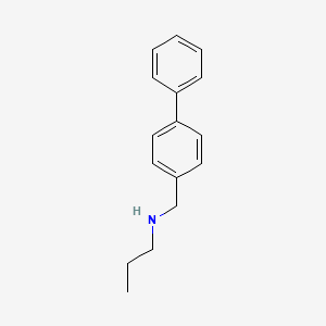 molecular formula C16H19N B3164512 N-[(4-phenylphenyl)methyl]propan-1-amine CAS No. 893574-35-1