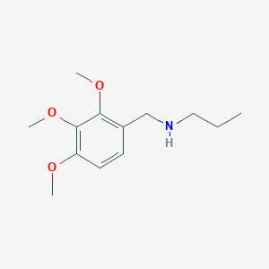 molecular formula C13H21NO3 B3164514 Propyl[(2,3,4-trimethoxyphenyl)methyl]amine CAS No. 893574-38-4